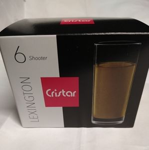 Cristar Lexington 6 Shooter Shot Glasses 2 1/2 oz